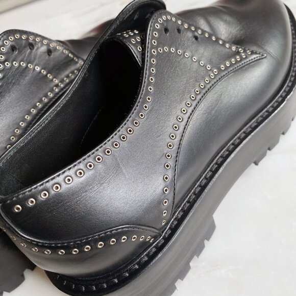 Alaia Eyelet Derby Loafers in Black | US size 6 (EU 36.5) | Excellent Condition - Picture 4 of 16